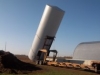 From distance... unloading tank #1