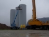 Dennis moving lift into position.