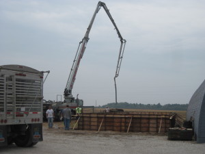 Concrete pumper truck