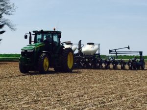 Planting corn in Macon County mid-April.